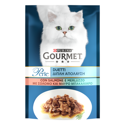 Purina Gourmet Perle Duetti Cat Adult con Salmone e Merluzzo 85 gr