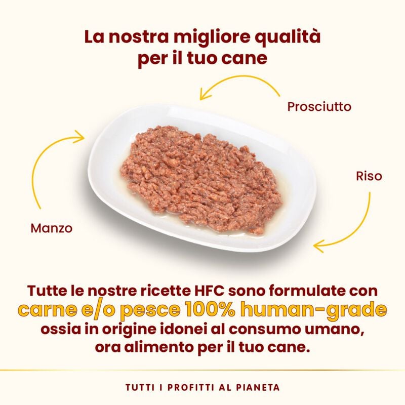 Almo Nature HFC Natural Dog Adult Manzo con Prosciutto 95gr Almo Nature HFC Natural Dog Adult Manzo con Prosciutto 95gr