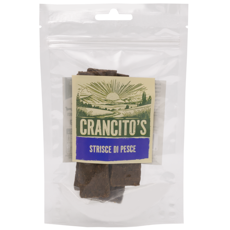 Crancito's Dog Adult Snack Strisce di Pesce 80gr
