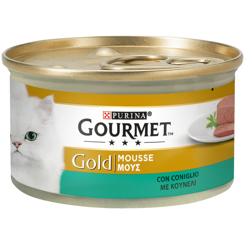 Gourmet Gold Cat Adult  Mousse con Coniglio 85 gr