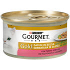Gourmet Gold Cat Adult Dadini in Salsa con Verdure, con Trota e Verdure 85 gr image number 0