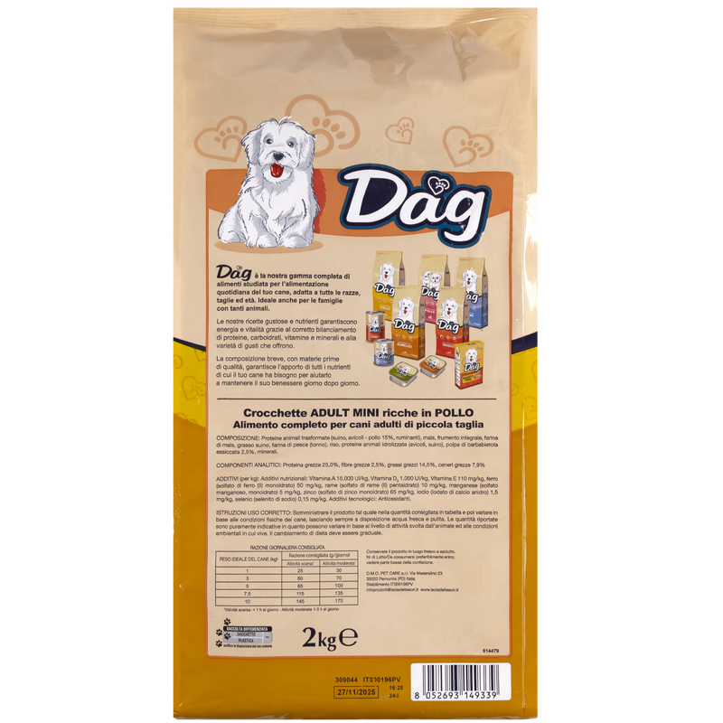 Dag Dog Mini ricco in Pollo 2kg - Scad. Novembre 25