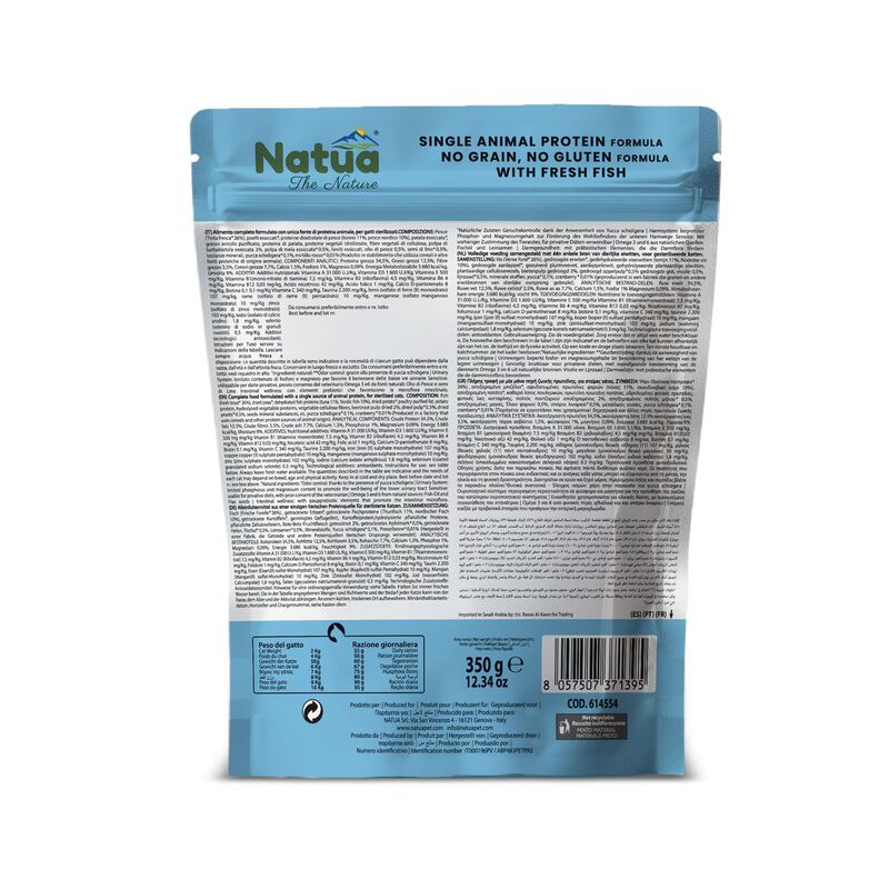Natua Cat Steril Pesce 350gr