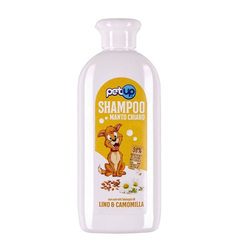 Petup Dog Shampoo per cani con Manto Chiaro con Lino Bio 250 ml