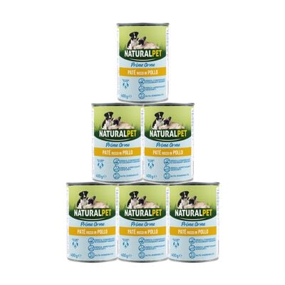 Naturalpet Prime Orme Puppy Pat&eacute; ricco in Pollo 400gr