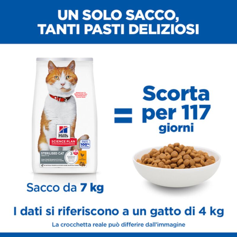 Hill's Science Plan Cat Adult Sterilised al Pollo 300 gr