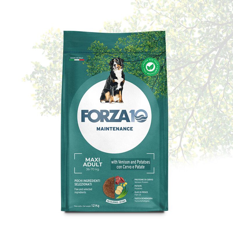Forza10 Dog Adult Maxi Maintenance con Cervo e patate 12kg