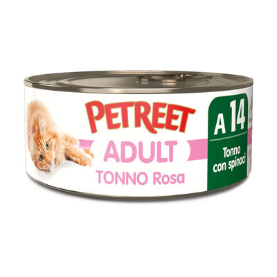 Petreet Cat Tonno rosa Tonno con spinaci 70 gr