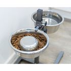 Trixie Bar per Cani con Supporto alzaciotole regolabile in altezza e 2 ciotole acciaio 0,75 lt