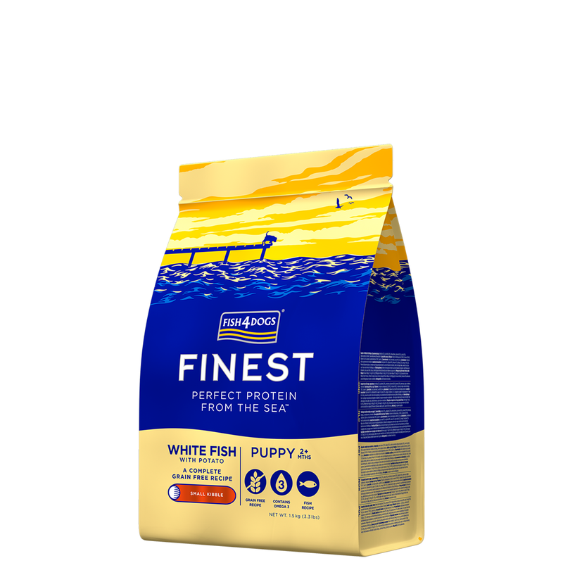 Fish4dogs Finest Dog Puppy Small Pesce Bianco 1,5kg