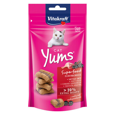Vitakraft Cat Yums Superfood Anatra e Sambuco 40 gr.