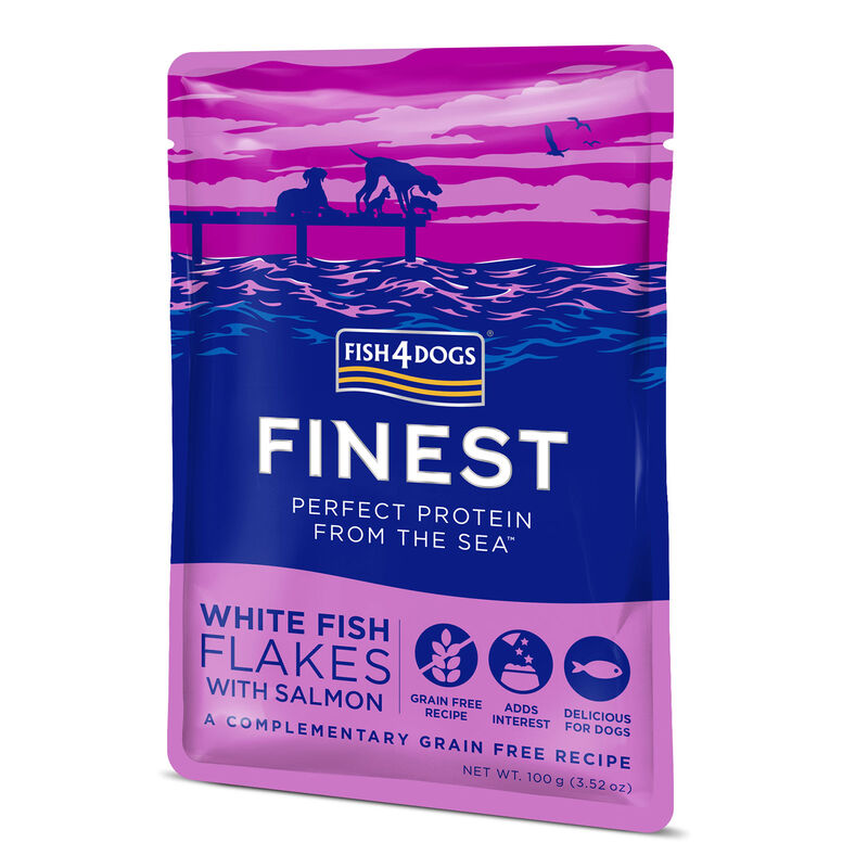 Fish4Dogs Finest Fiocchi di Tonno con Salmone 100 gr