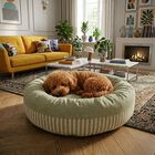 L'Isola dei Tesori Cuccia Ciambella righe verdi diam. 60 cm