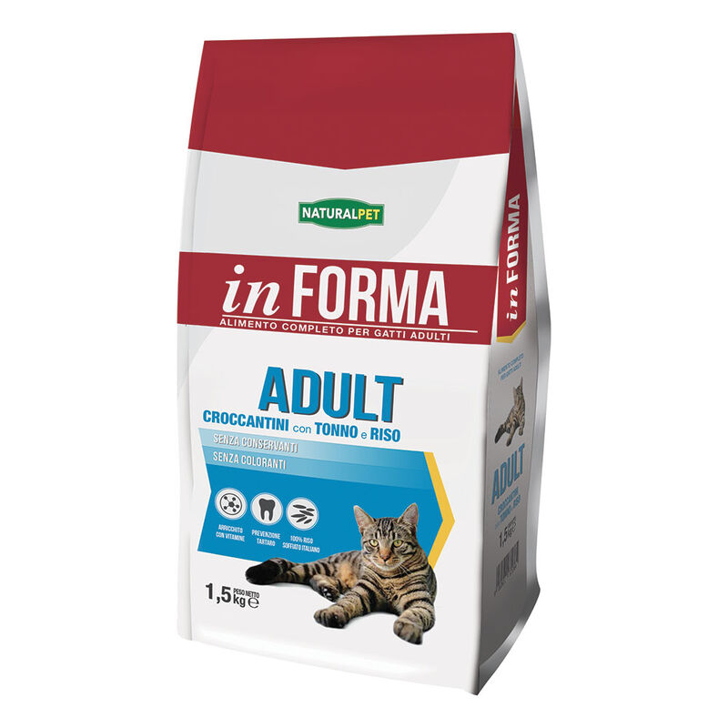 Naturalpet In Forma Cat Adult tonno e riso 1,5 kg
