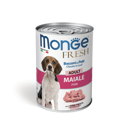 Monge Fresh Dog Adult Bocconi in Paté con Maiale 400 gr