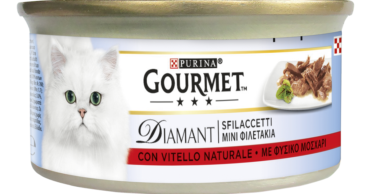GOURMET Diamant Cibo Umido Per Gatti - Filettini Con Vitello, 24 Lattine Da 85 G - Foto 8