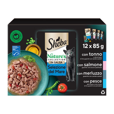 Sheba Cat Adult Nature's Collection Selezioni del mare in salsa 12x85 gr
