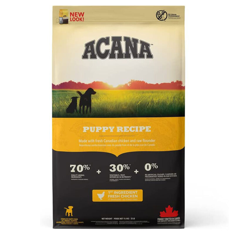 Acana Puppy Junior 11,4kg - Alimento per Cuccioli Ricco di Proteine e Grassi Essenziali
