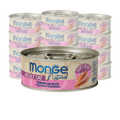 Monge Natural Cat Adult Tonno con Alici 80 gr