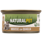 Naturalpet Cat Adult Mousse con Quaglia 85 gr image number 0