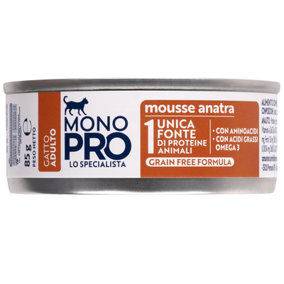 Monopro Cat Mousse Anatra 85gr