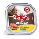 Migliorgatto Cat Sterilised delicato patè con Pollo e Prosciutto 100 gr