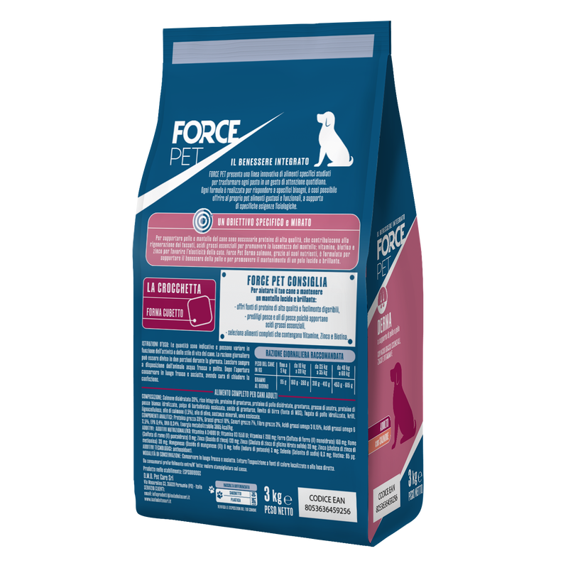 Forcepet Dog Adult Derma con salmone 3kg