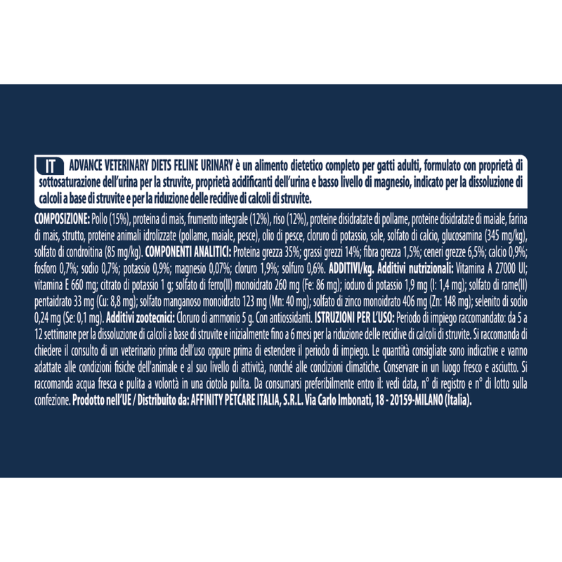 Advance Veterinary Diets Cat Adult Urinary 1,5 kg
