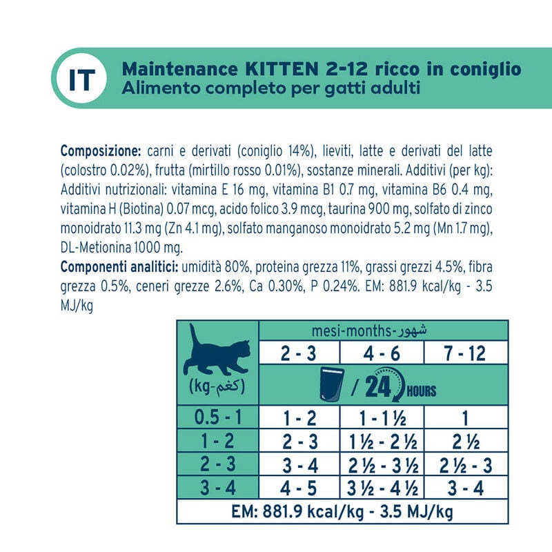 Forza10 Kitten pat&eacute; ricco in coniglio 80gr