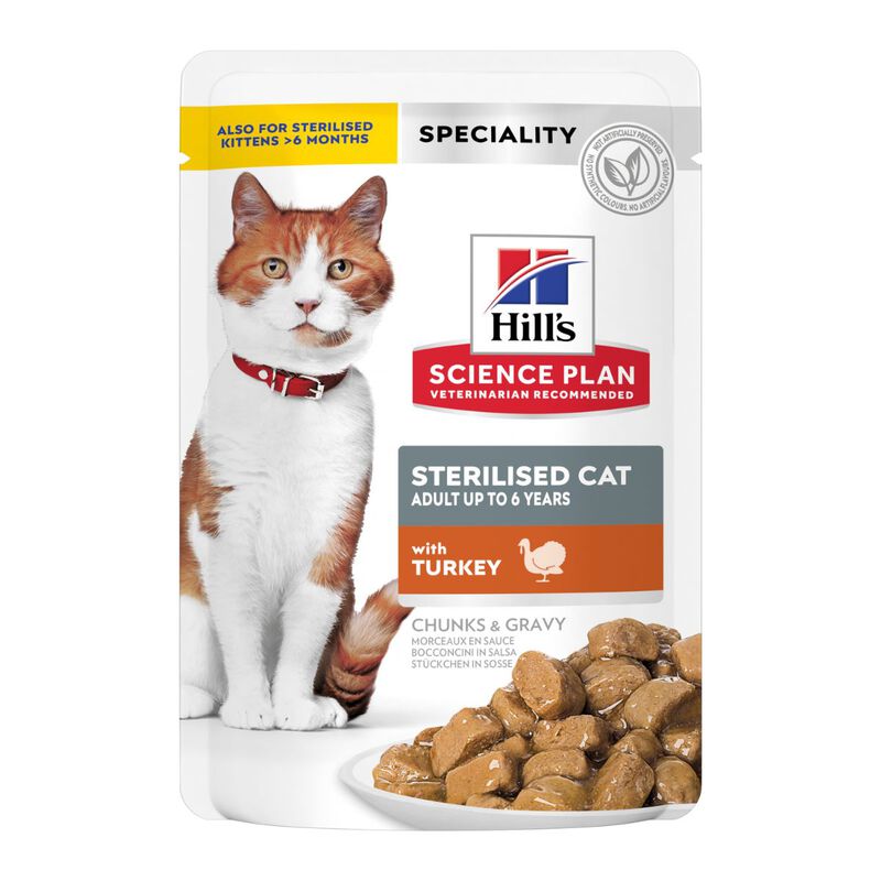 Hill's Science Plan Cat Adult Sterilised con Tacchino 85 gr