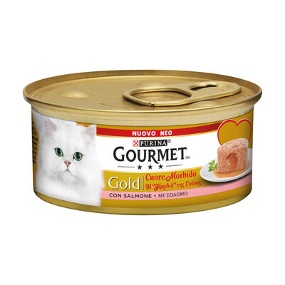 Gourmet Gold Cuore Morbido Cat Adult con Salmone 85 gr