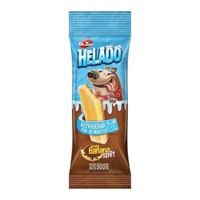 Dr Zoo Helado per cani Banana Split Banana e Cioccolato 50 gr