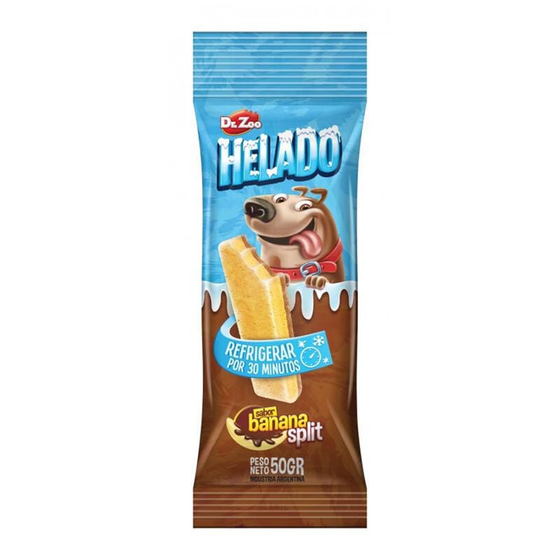 Dr Zoo Helado per cani Banana Split Banana e Cioccolato 50 gr