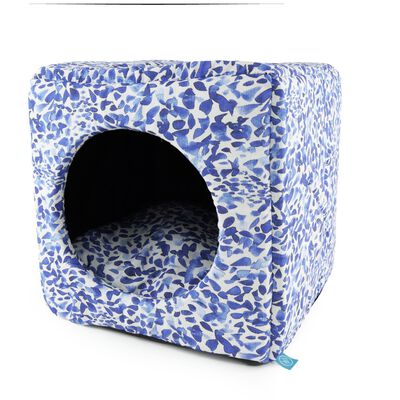 Leo Pet Cuccia Cubo Blue Petals 40x40x40 cm