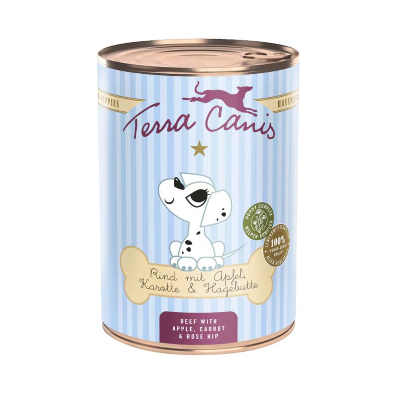 Terra Canis Dog Puppy Manzo con mela, carota e rosa canina 400 gr