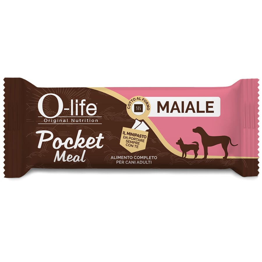 O-life Dog Adult Pocket Meal Maiale 35gr