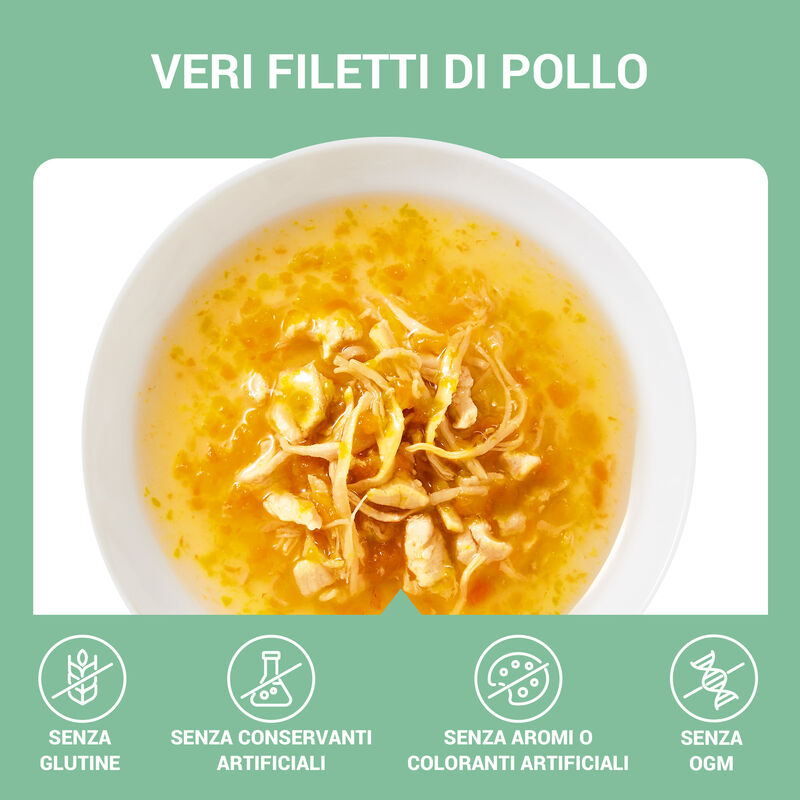 Schesir Soup Cat Pollo Carote e Zucca 40g