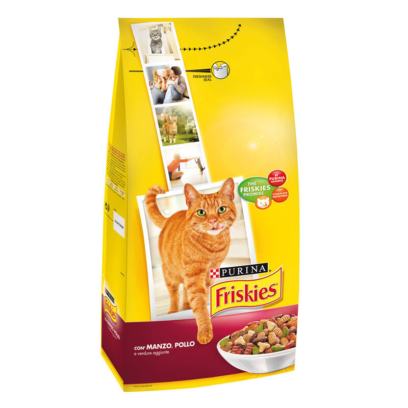 Friskies Cat Adult con Manzo, Pollo e Verdure 2 kg