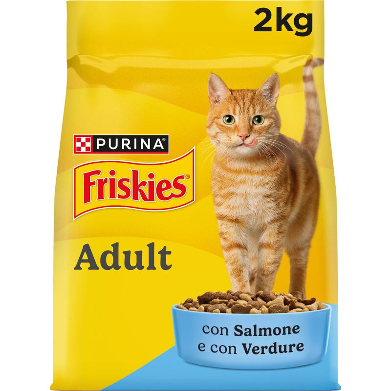Friskies Cat Adult Mix con Salmone e Verdure 2 kg