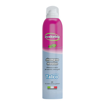 Inodorina Shampoo mousse talco 300 ml.