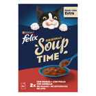 Felix Soup Cat Adult Filetti Manzo Pollo e Agnello 6 pz x 48 gr