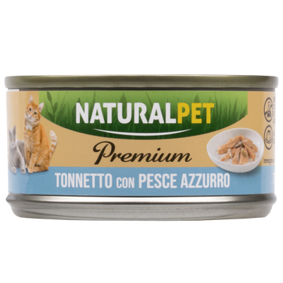 Naturalpet Premium Cat Adult Tonnetto con pesce azzurro 70gr