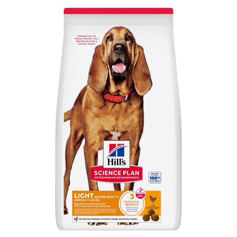 Hill's Science Plan Dog Light Medium Mature 7+ con Pollo 14 kg