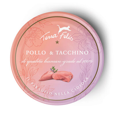 Terra Felis Cat Pollo e Tacchino 80 gr