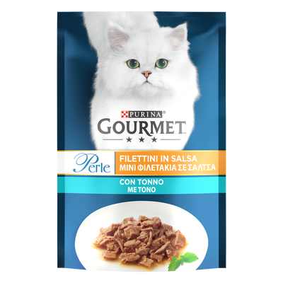 Gourmet Perle Cat Adult Filettini in Salsa con Tonno 85 gr