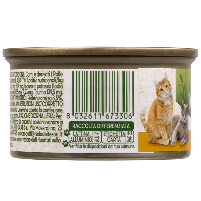 Naturalpet Cat Adult Mousse con Pollo 85 gr