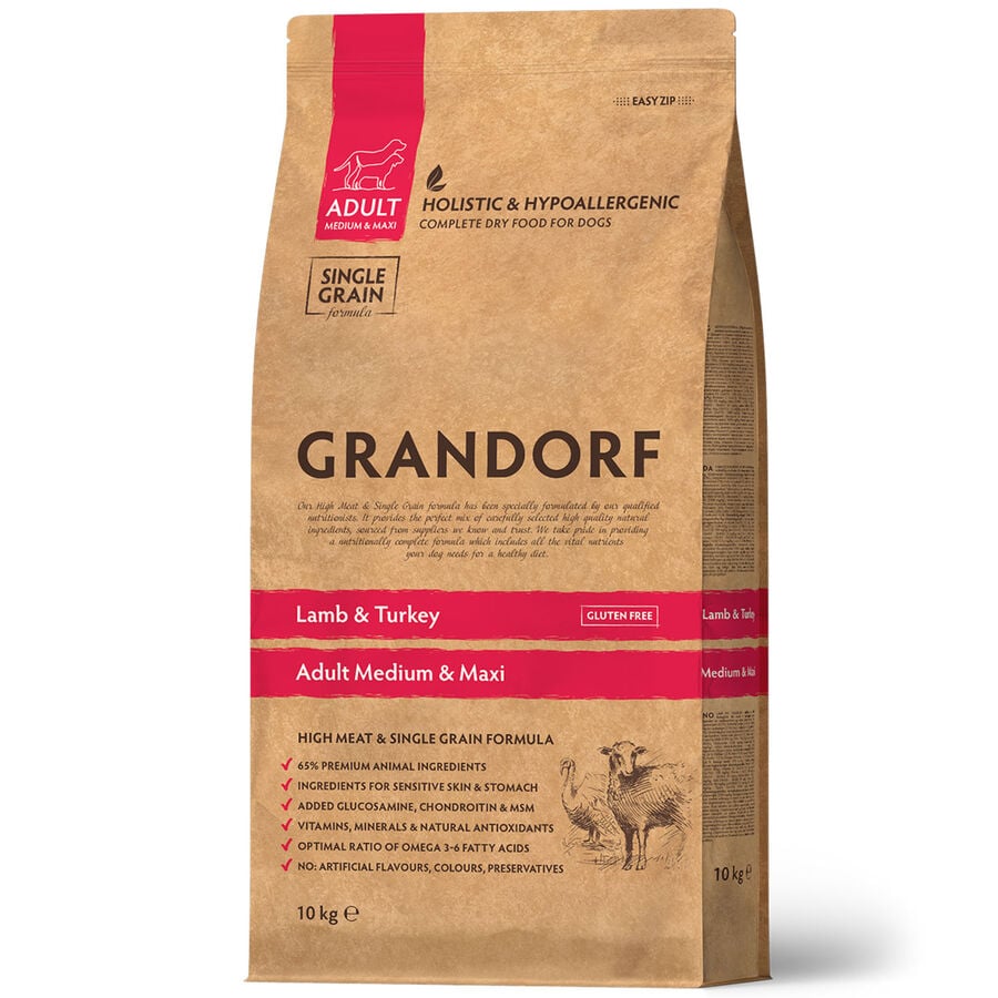 Grandorf Dog Adult Medium/Maxi Agnello e Tacchino 10Kg