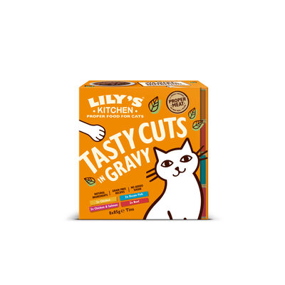 Lily's Kitchen Cat Adult Tasty Cuts Mixed 8 x 85 gr