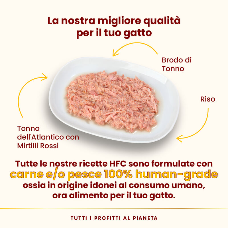 Almo HFC Urinary Help Tonno dell'atlantico con Mirtilli 50 g