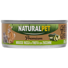 Naturalpet Premium Cat Adult Mousse ricca in trota con zucchine 85gr